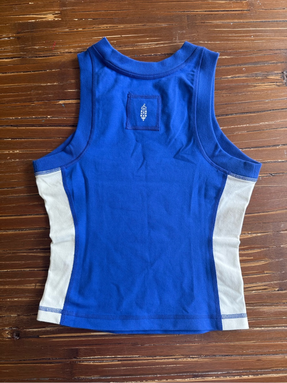 FP movement Blue & White Athletic Tank Top - Picture 2 of 3